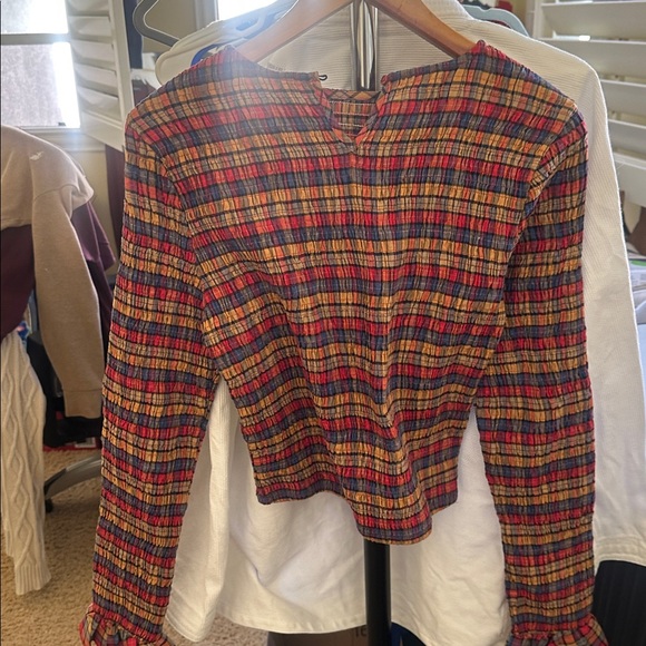 Maeve Multicolor Plaid Blouse BNWT - Picture 3 of 3
